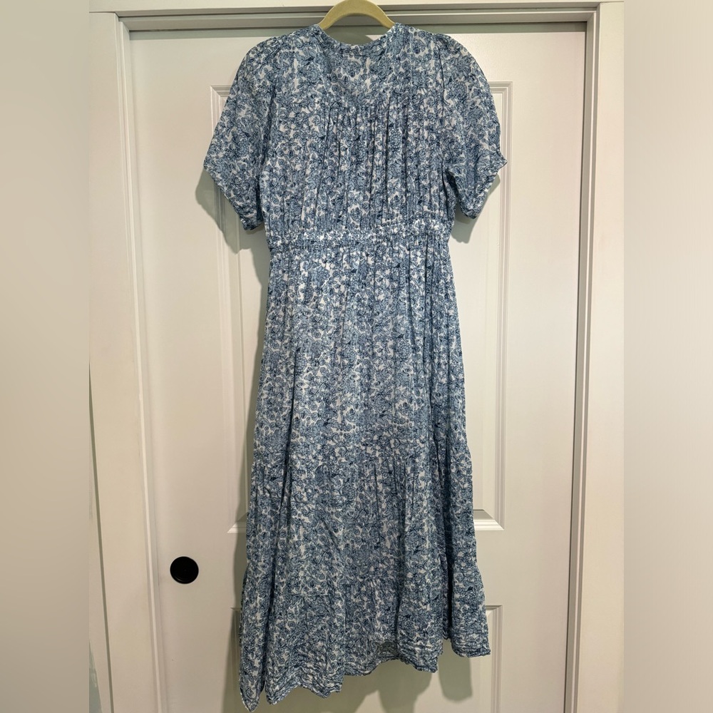 Elan Blue Floral Maxi Dress - Picture 5 of 5